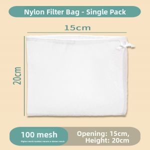 Food Grade Ultra Fine Soy Milk Straining Bag 80/100/200/300 Mesh Dicing Vegetable Filling Drain Bag Cheesecloth Filter Bag