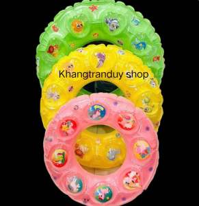PHAO BƠI TRÒN HAI LỚP CHO BÉ NHIỀU MÀU BA SIZE