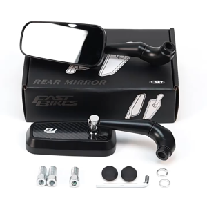 【Delivery 24 hours】Compact Carbon Side Mirror Aluminum Cast Alloy 6D Carbon Fiber Design Fully Adjustable Universal