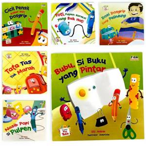 SET Seri DONGENG ALAT TULIS : DOSI DOSGRIP SANG PELINDUNG NASIB POPI SI PULPEN