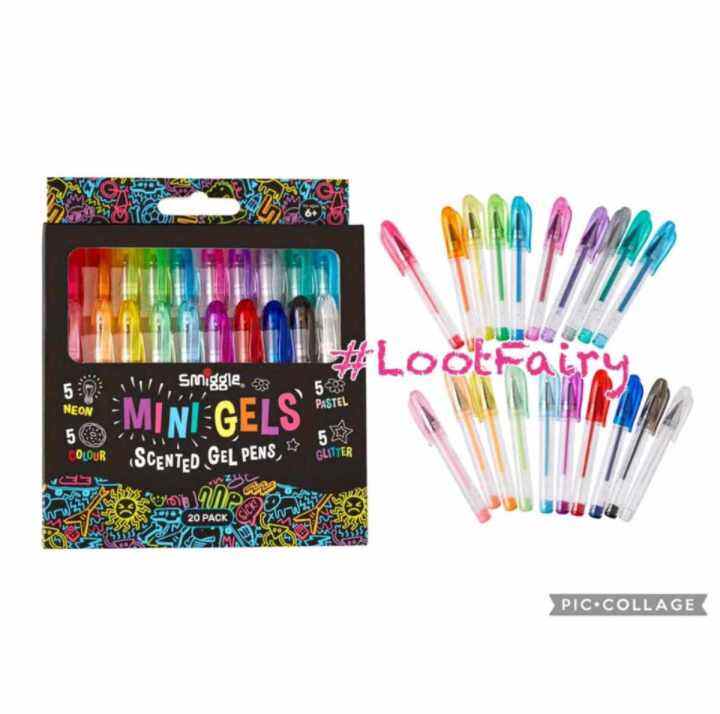 SMIGGLE SCENTED MINI GEL PEN PACK x20 | Lazada PH