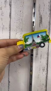 Philippine Jeep souvenir fridge magnet come with magnets that can be attached to iron metals