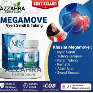 MEGAMOVE ORIGINAL OBAT HERBAL NYERI SENDI TULANG SYARAF ASAM URAT REUMATIK 100% SUDAH BPOM