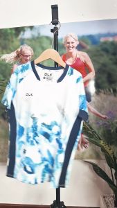 Áo Thun Thể Thao Nữ Thi Đấu và Tập Luyện Bông Tuyết Mát Lạnh Sợi USA Cool-Dry-Ex Dynamic Ocean Pattern Chống tia UV Thoáng Khí Nhanh Khô Co Giãn Đa Chiều - DLK20