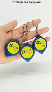 Aksesori Ukur Portabel: Keychain Penggaris 1 Meter