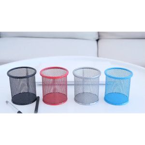 Giỏ Đựng Bút Lưới Sắt Văn Phòng Để Bàn - Ống Đựng Bút Kim Loại VUÔNG Văn Phòng Phẩm -Lumbley