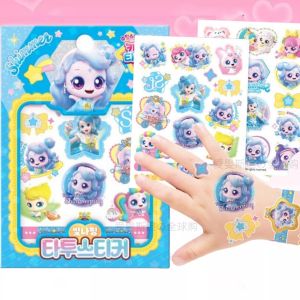 Childrens Nail Art Stickers Girls Baby Cartoon Toy Jelly Glue Patch Baby Girl Toys Early Education Intelligent Stickers