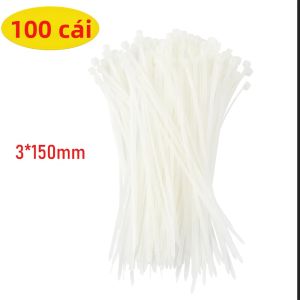 100 Chiếc Dây Buộc Cáp Nylon Tự Khóa Chịu Nhiệt Dây Dây Kẹp Nhựa Khóa Kéo Dây Cho Cáp Chốt Nhà DIY
