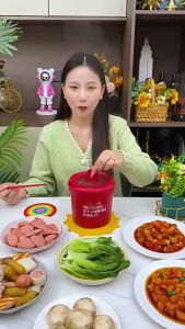 1L Mini pelbagai fungsi segera mie Hot Pot mudah alih BAMOUSSE Mini Multifunctional Instant Noodle Hot Pot Portable Electric Cooker 迷你电煮锅泡面锅