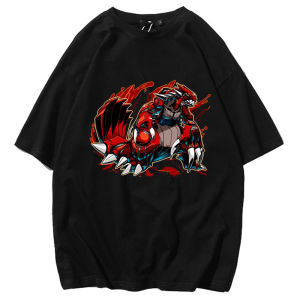 Bandai | Japanese Pok É Mon Gula Duo Short Sleeved Anime T-shirt for Men and Women in Summer Loose Fitting and Slimming Washed Old