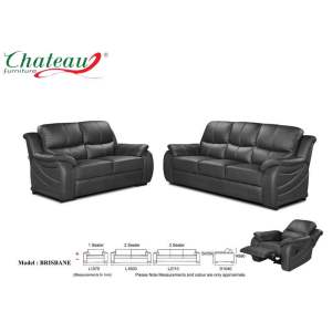 [PRE ORDER 25 DAYS] Pure Cow Leather Sofa Set/ Cowhide Leather Sofa/ 1 seater Recliner sofa+2+3 seaters ETA:28/6/2023