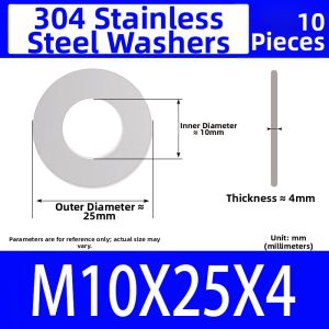 JINJUNTAI | Heavy Duty 304 Stainless Steel Washer DIN7349
