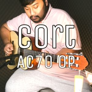 Cort AC70 36 inch Classical Guitar with Gig Bag - Open Pore Natural (AC 70/AC-70)