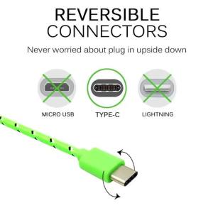 Cáp USB C NNBILI Sạc Nhanh Truyền Dữ Liệu Cho Samsung S8 S9 Plus Note 8 9 Xiaomi Redmi Note 7 Mi9 MI 8 9 - Chất Liệu Dệt Bện
