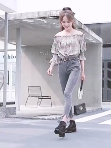 【COD】 MYJUMP New Suede Women Ankle Martin Boots Block High Heel Platform Short Booties Lace‑Up Side Zipper with Metal Buckle Decor Fashion Ladies Footwear