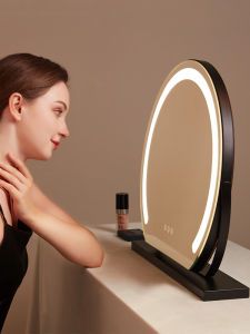 HANJIUGONG | Lighted Desktop Makeup Mirror Rechargeable
