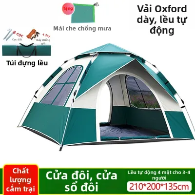 Lều Chống Muỗi Chống Nước Tự Động Lắp Ráp Không Gian Lớn Một Lớp