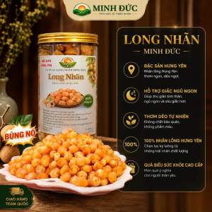 Long nhãn Ôm Sen Hưng Yên✅ sấy khô Minh Đức loại 1 1kg 500g 250g - ôm sen thực phẩm sấy khô dùng ăn vặt.