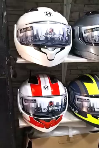 hnj 937 open modular helmet dual visor motorcycle helmet