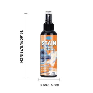 Thuốc Tẩy Vết Bẩn Quần Áo Không Cần Nước - Chất Tẩy Rửa Sâu Tác Dụng Nhanh Dành Cho Vải Màu Be Nhạt Nhạy Cảm Sử Dụng Cho Nhiều Bề Mặt - Chất Tẩy Rửa Dạng Xịt Cho Đồ Nội Thất Chăn Ga Gối Đệm Thảm Rèm Cửa