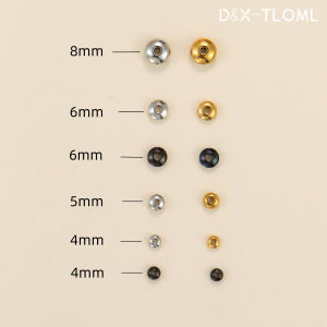 East Summer Titanium Steel Enamel Coated through Hole Abacus Beads Spacers Jewelry Accessories Fashionable DIY Components