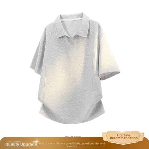 ZHUOCAN | Deconstructed Stylish Polo Shirt Mens