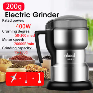 Electric High-Speed Herb Seasoning Feed Mill Grains Grinder Powder Machine Shredder Disintegrator Ultra Fine Grinding Grinder Household Pepper Grinding Surface Pepper Sesame Pepper Powder Rice Noodles Machine Dry Grinding