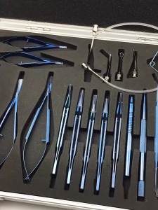 21pcs Ophthalmic Cataract Intraocular Set Surgical Instrument Eye Micro Surgery Tools