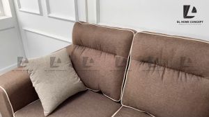 DL Home Concept 2+3+Stool Sofa / L Shape Sofa (Free Pillow)