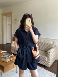 Summer Breathable Lightweight Irregular Denim Cotton Set
