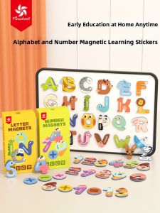 Alphabet and Number Magnetic Fridge Stickers Children Educational Toy 26 Pieces