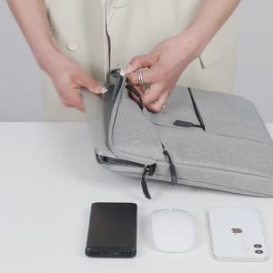 Laptop Sleeves Laptop Bag 14/15 Inch Slim Laptop Pouch with Long Strap Waterproof Business Bag