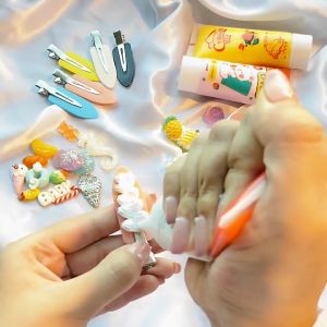 กิ๊บติดผม ยางผูกผมลายน่ารัก ฮิตในยูทูปเบอร์ ไม่กินผม แฟชั่นเกาหลี กิ๊บแต่งหน้า ส่งจากไทย JT Garden 803