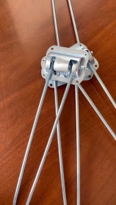 Bộ 4 chân bàn xếp xi trắng dài 28cm giá tốt