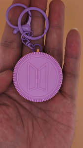 Premium 3D‑printed cookie keychain BTS Oreo Inspired Charms Souvenirs