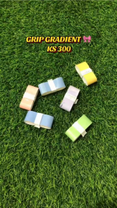 Padel Racket Grip Tennis Kansa Ks300 Grip Badminton Warna Gradient Rainbow Anti Licin