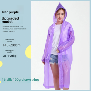 Thickened Non-Disposable EVA Raincoat for Adults and Children Rain Man Macaroon Style Conjoined Protective Poncho from Jinhua City