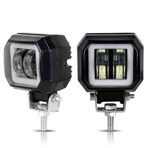 Angel Eye LED Fog Lamp Square Or Round Headlight for Auto Motor Vehicles And Electric Scooters Arctic 12-24V Arctic V3+ lenses
