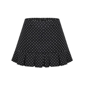 YIKEXIAOYEMEI | Chân Váy Ngắn Cao Waist Polka Dot