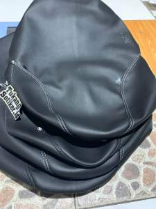 Kulit Jok Motor Hitam Polos (Jahit Samping) Sarung Jok Motor Beat FiBeat karbu EspStreetPopDulex Beat karbu Model Terbaru