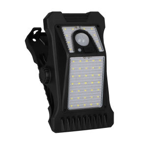 YD-18 Solar Clip Light Outdoor Portable Waterproof Body Sensor Lamp Courtyard Garden Lamp Patio Home Camping Wall Lights