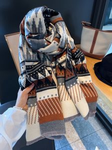 หนาขึ้น ผ้าพันคอลายเพชรสองด้าน ผู้หญิง ฤดูใบไม้ร่วง ฤดูหนาว กํามะหยี่ อุ่น ผ้าคลุมไหล่ไหล่ขนาดใหญ่มัลติฟังก์ชั่น สไตล์เกาหลี