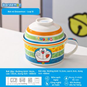 Yomerto | Bát Sứ Thiết Kế Doraemon Dễ Thương cho Mì