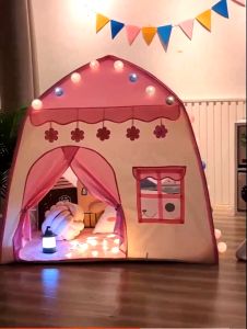 Kids Play Tent Castle for Kids Princess Castle Oxford Fabric Children Playhouse for Indoor Outdoor