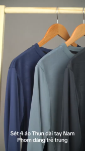 [BÓNG DÀI TAY]combo 5 Áo thun dài tay áo giữ nhiệt chất liệu thun lạnh cho nam co giãn 4 chiều thấm hút tốt AD1