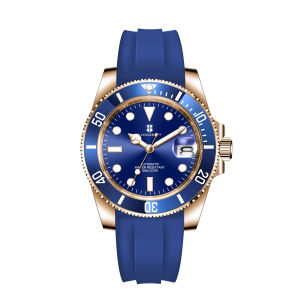 corgeut | Corgeut 40mm Corgeut Mens Rose Gold Mechanical Automatic Wristwatch Japan Movement 100M Waterproof Sapphire Glass - Reloj