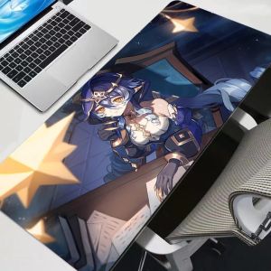 Large Gaming Genshin Impact Layla Mousepad New Keyboard Pad Gamer Mouse Pad on The Table Speed Desk Mat Anime 900x400 Mouse Mats
