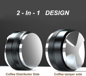 51/53/58MM Dual-Head Adjustable Distributor Coffee Distributor/Leveler Tamper Coffee Espresso Tampers for 51/54/58mm Potafilter