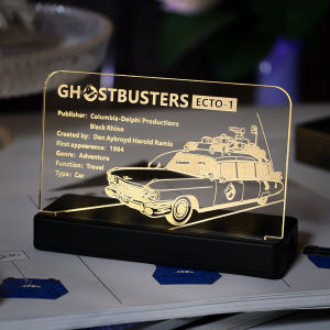 Glowing LED Acrylic Display Plate for LEGO 10274 Ghostbusters Ecto-1