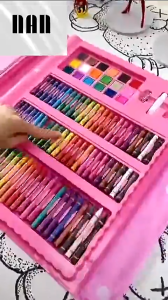 Large Art Set 208 PCS Painting Kit Childrens Painting and Coloring Materials/Tools